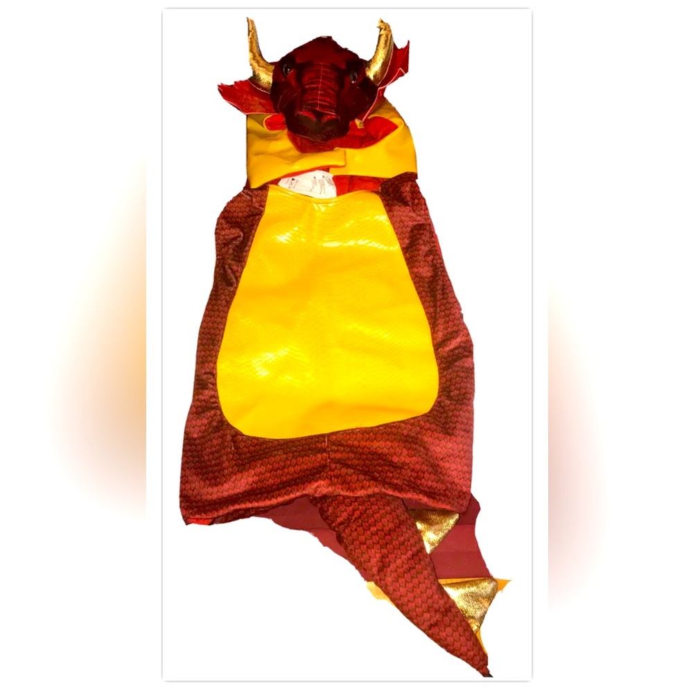 Dragon red gold costume yellow TOYS R US Toddler 3T Working ROAR Sound COSTUME 3